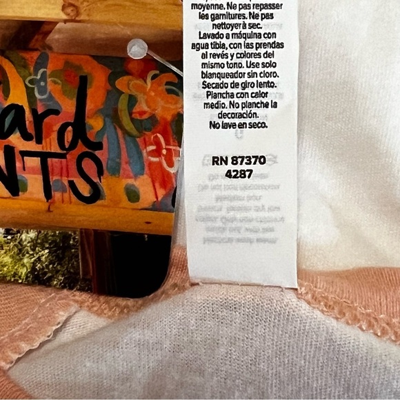 NWT Girls Airlume Jersey Large Laguna Beach California Shirt White Pink Large - Picture 10 of 12